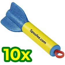 Finger Bungee Slingshot Rocket Missile Kids Outdoor Office Flying Beach Toys 10