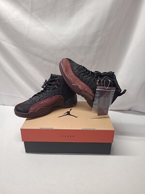 Jordan 12 Retro SP x A Ma Maniere Men's 9 Womens Sz 10.5 - Black Purple Rare NEW