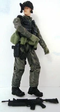 BBI ELITE FORCES US NAVY SEAL NIGHT OPS 1:18 M4 CARBINE M203 100% COMPLETE RARE!