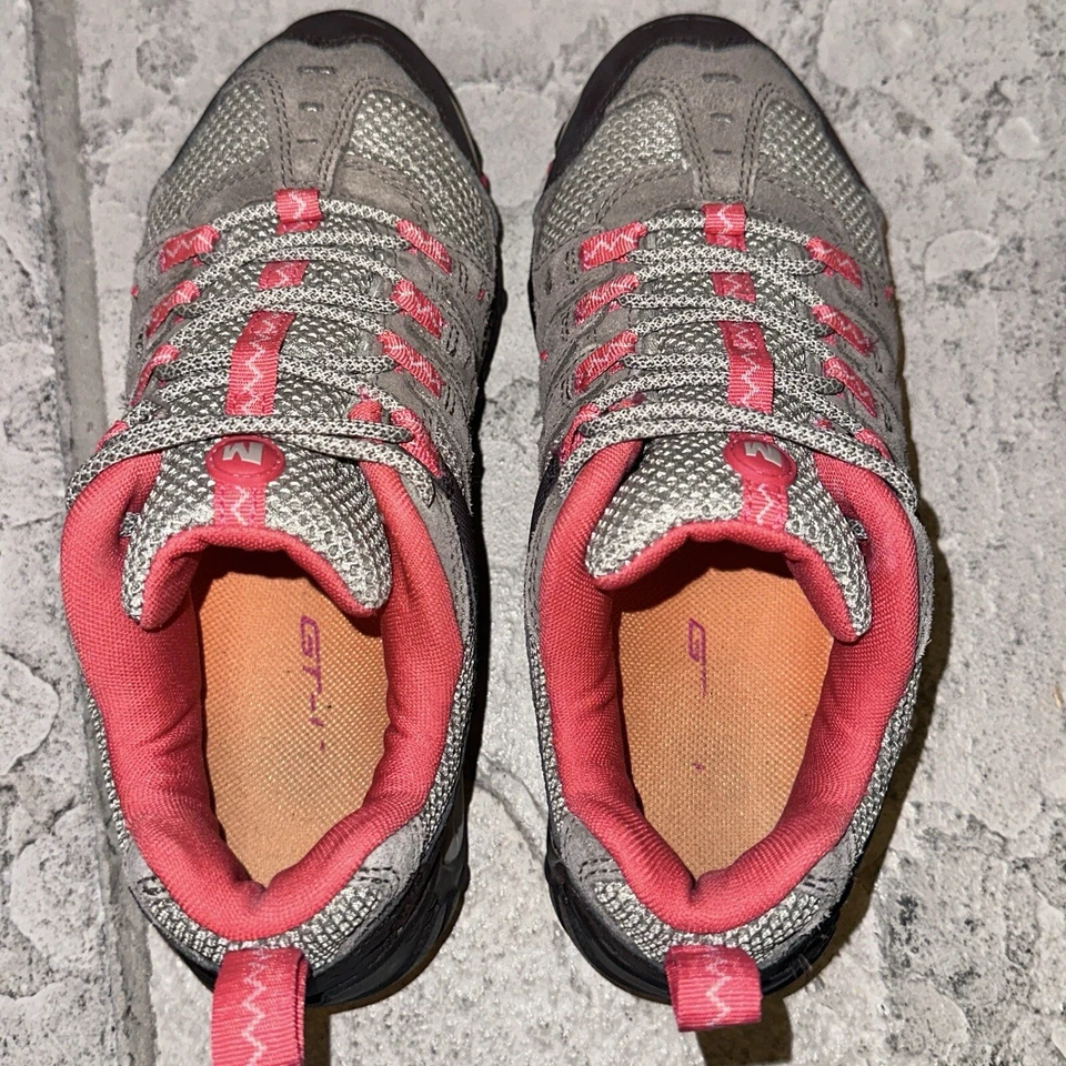 Mint Merrell Accentor Orange/Taupe Suede Hiking Shoes Sneakers 7 Womens J276140C - Image 3 of 4