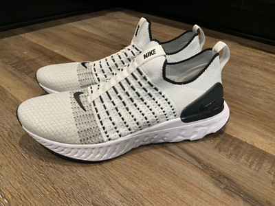 NEW Nike React Phantom Run FK 2 True White-Black CJ0277-100 Men s Size 12