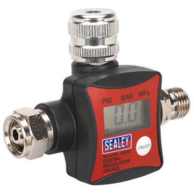 #ad Sealey ARD01 On Gun Air Pressure Regulator Gauge Digital GBP 113.39