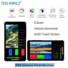 FEELWORLD PS6 5.5inch IPS On-Camera Field Video Monitor OLED TouchScreen 4K HDMI