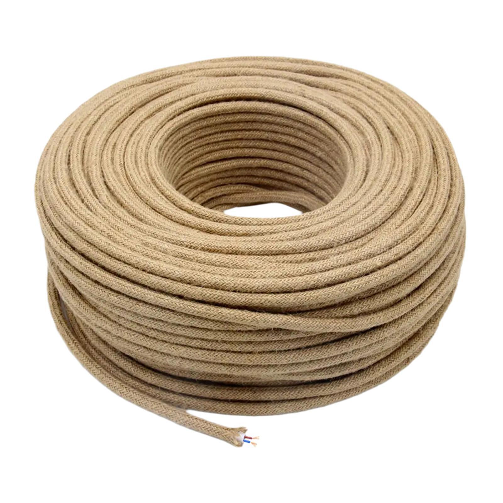 Fabric Electrical Cord 2x0.75mm 5M Lighting Rope Cable Wire | eBay ...