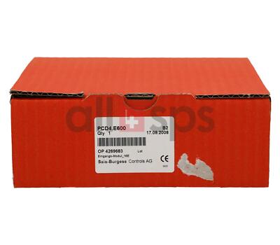 SAIA BURGESS DIGITAL INPUT MODULE, PCD4.E600 (NO)