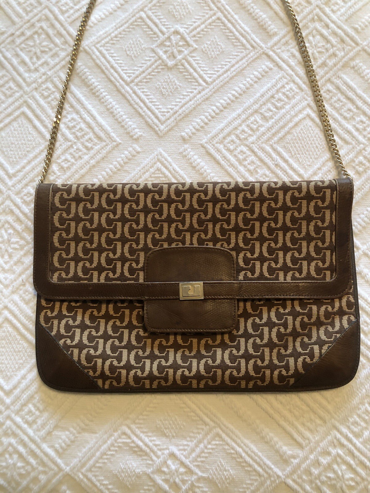 Sac Vintage Charles Jourdan En Cuir Bleu - Occasion