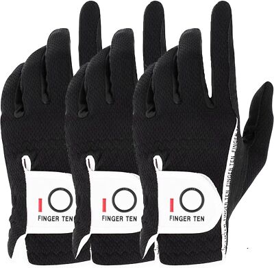 Golf Gloves Mens Left Hand Right 3/6 Pack Rain Grip Hot Wet Weather S-XXL