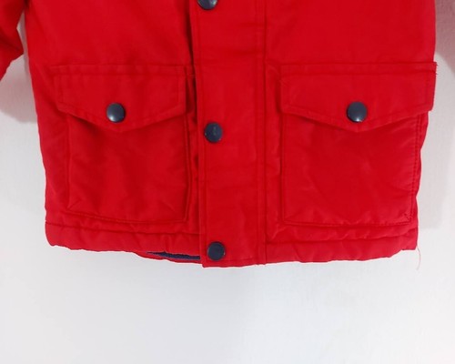 Children's F&F Rawesome Dude Kids Long Sleeve Fixed Hooded Jacket Red 1.5- 2 Yrs - Picture 6 of 11