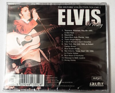 Elvis Presley Rock n Roll CD Historic Collection Volume 1 UK 2001