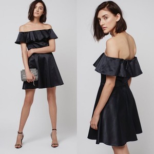 topshop ruffle bardot dress