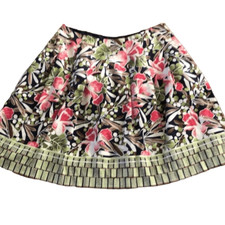 Vintage Talbots multi color floral print full skirt