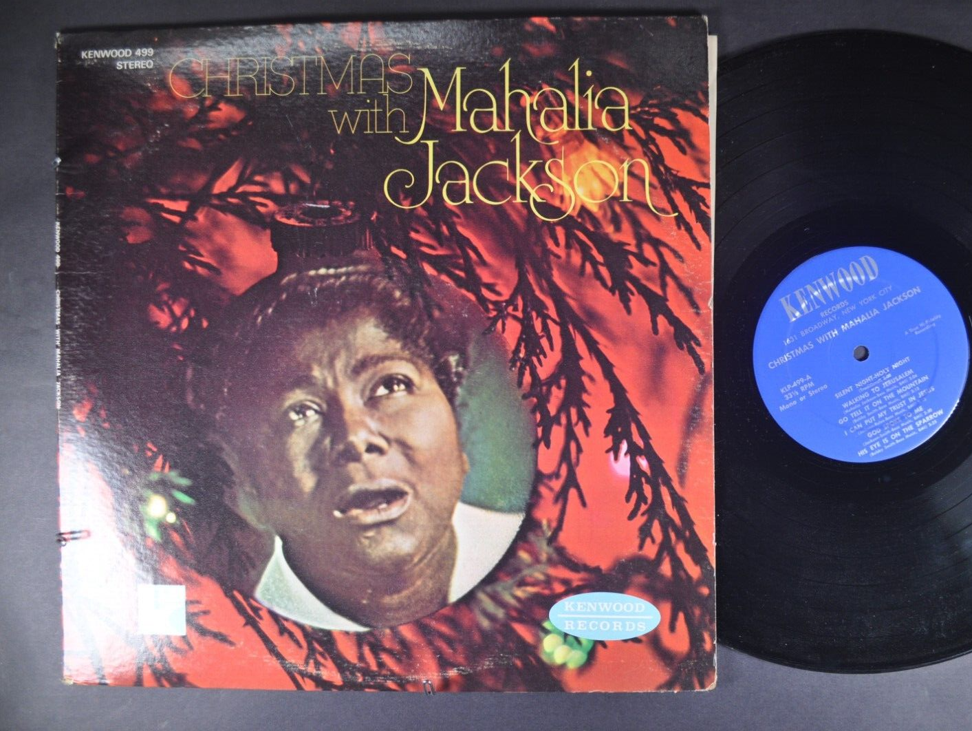 MAHALIA JACKSON Christmas With Mahalia Jackson GOSPEL LP KENWOOD