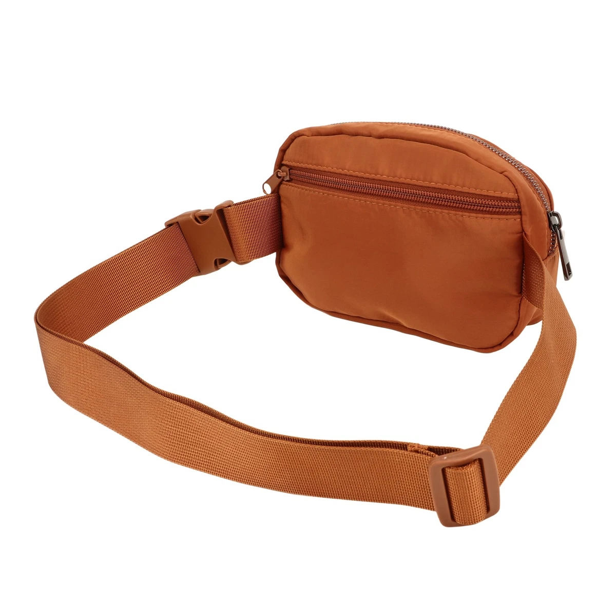 Dark Brown Waist Bag Small Outdoor Waist Bag Two Independent