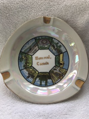 Montreal Canada-Enterprise Exclusive-ESD Japan-hand Painted Ashtray