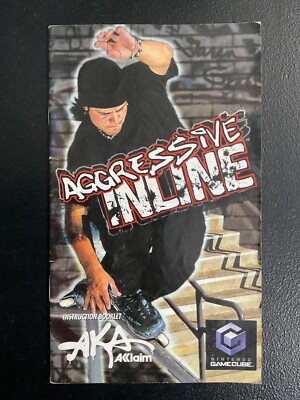 Aggressive Inline Nintendo Gamecube Instruction Manual Only