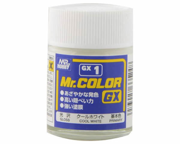Vernice sintetica Gloss GX1 Cool White 18 ml - MrHobby foto 2