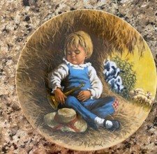 Vintage Reco "Little Boy Blue" Plate By John Mcclelland Limited Edition
