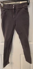 Riding Sport Girls Lightweight Gray Pants/Jodhpur-Youth Sz 16 Equestrian