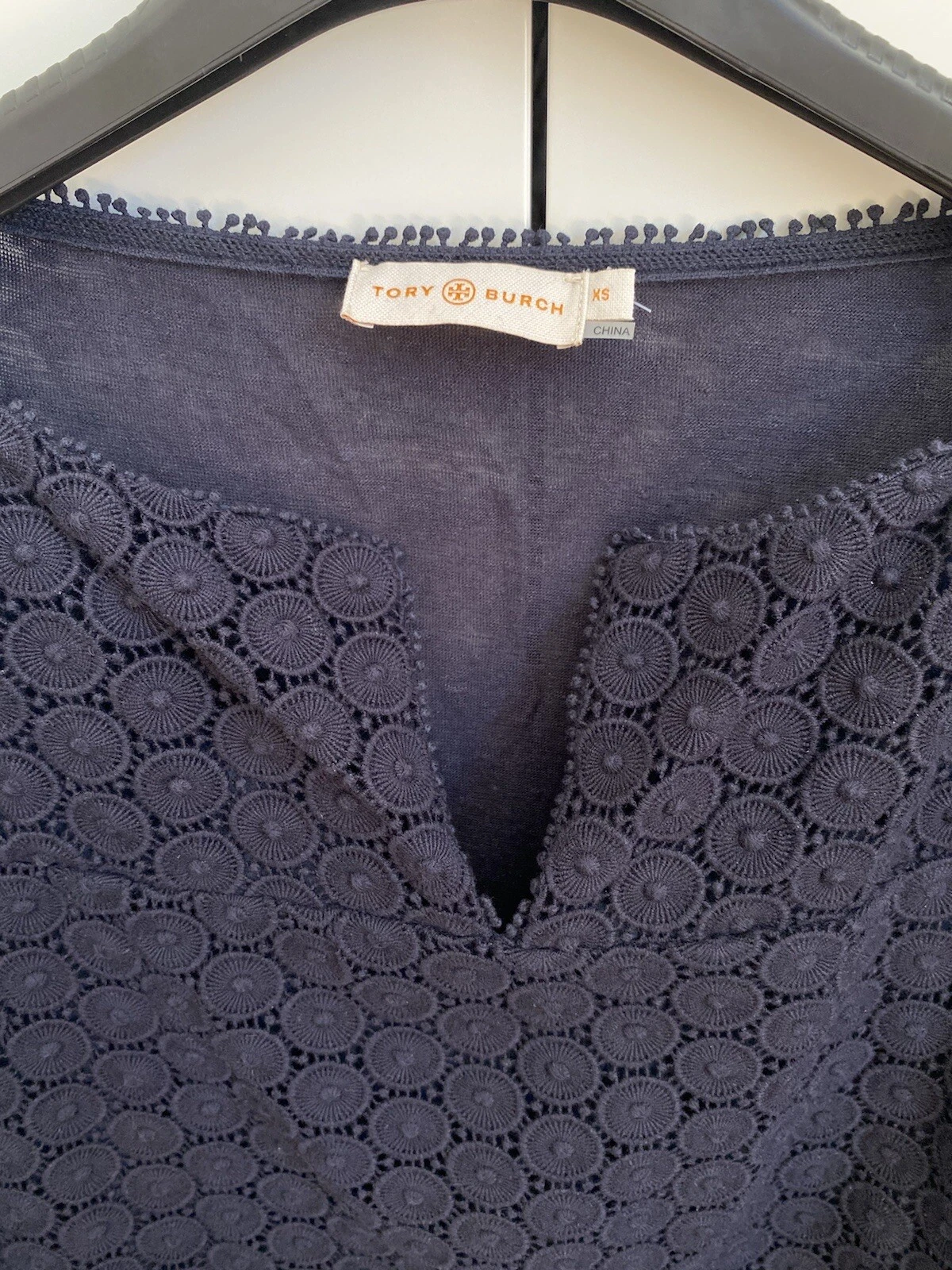 Tory Burch Navy Tunic Top