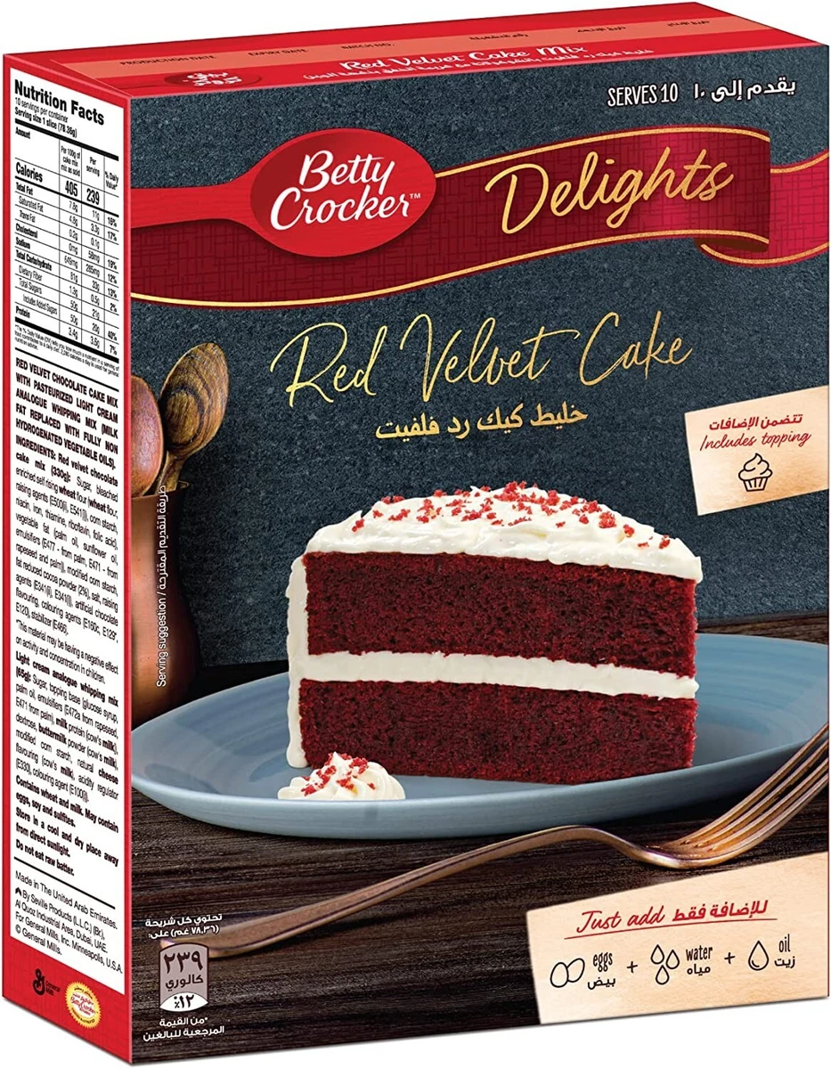 Betty crocker red velvet cheap cake