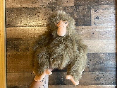 Dakin Marcus Monkey Huggables Ape Chimpanzee 15'' Stuffed Plush Fuzzy Furry Beans