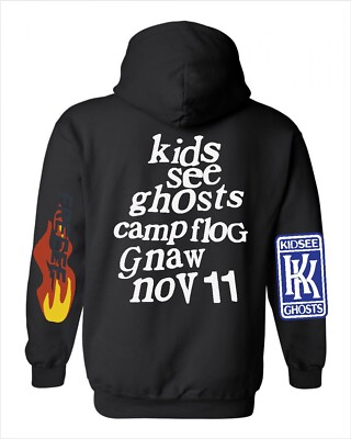 Kanye West Kids See Ghosts Hoodie - Lucky Me I See Ghosts New S