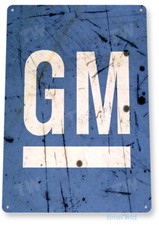 Tin Sign Gm Retro General Motors Service Auto Sales Garage B097