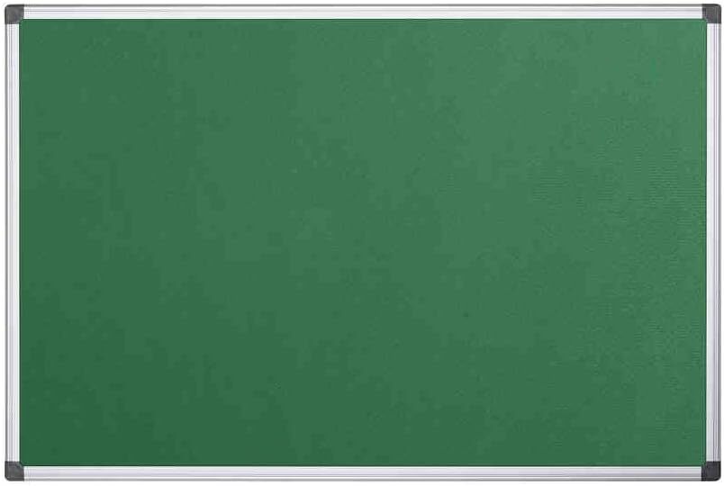 Доска объявлений Maya для двух офисов, зеленый фетр, Алюминиевая рама, 240 x 120 см