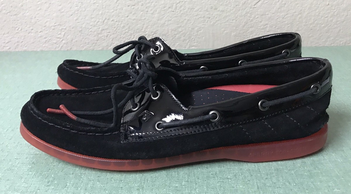 Sperry Star Wars A/O 2-Eye Darth Vader Boat Shoes Black Red  display picture 2