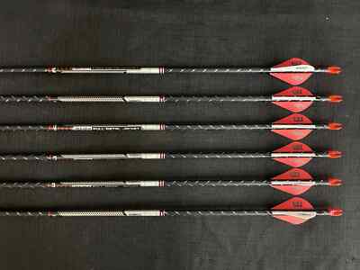 Easton Archery FMJ 5MM 340 w/ 2'' Bohning Blazer Vane 1/2 Dozen BRAND NEW