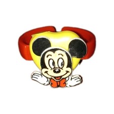 Mickey Mouse Disney Kids Bracelet Movable Ears Eyes WORKS Japan Vintage