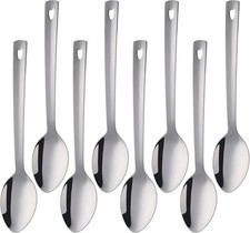 8-Piece Large Serving Spoons for Buffet, 13 Inch Stainless Steel Serving Spoons,