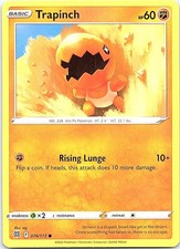 Trapinch Brilliant Stars 074/172 Common Pokemon Near Mint Pokemon Card