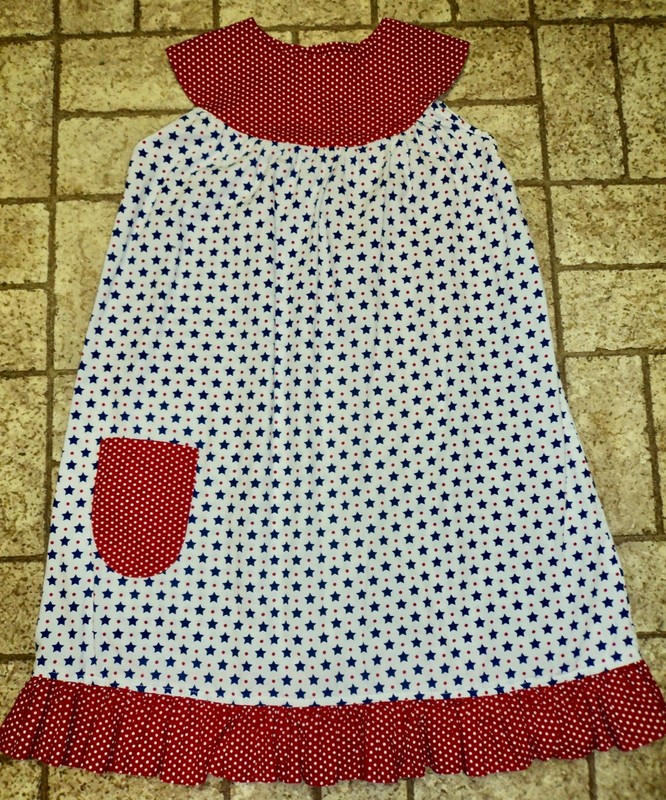 Hummingbird Kids Girl's 4th of July Dress. Sz. 6. Pretty!