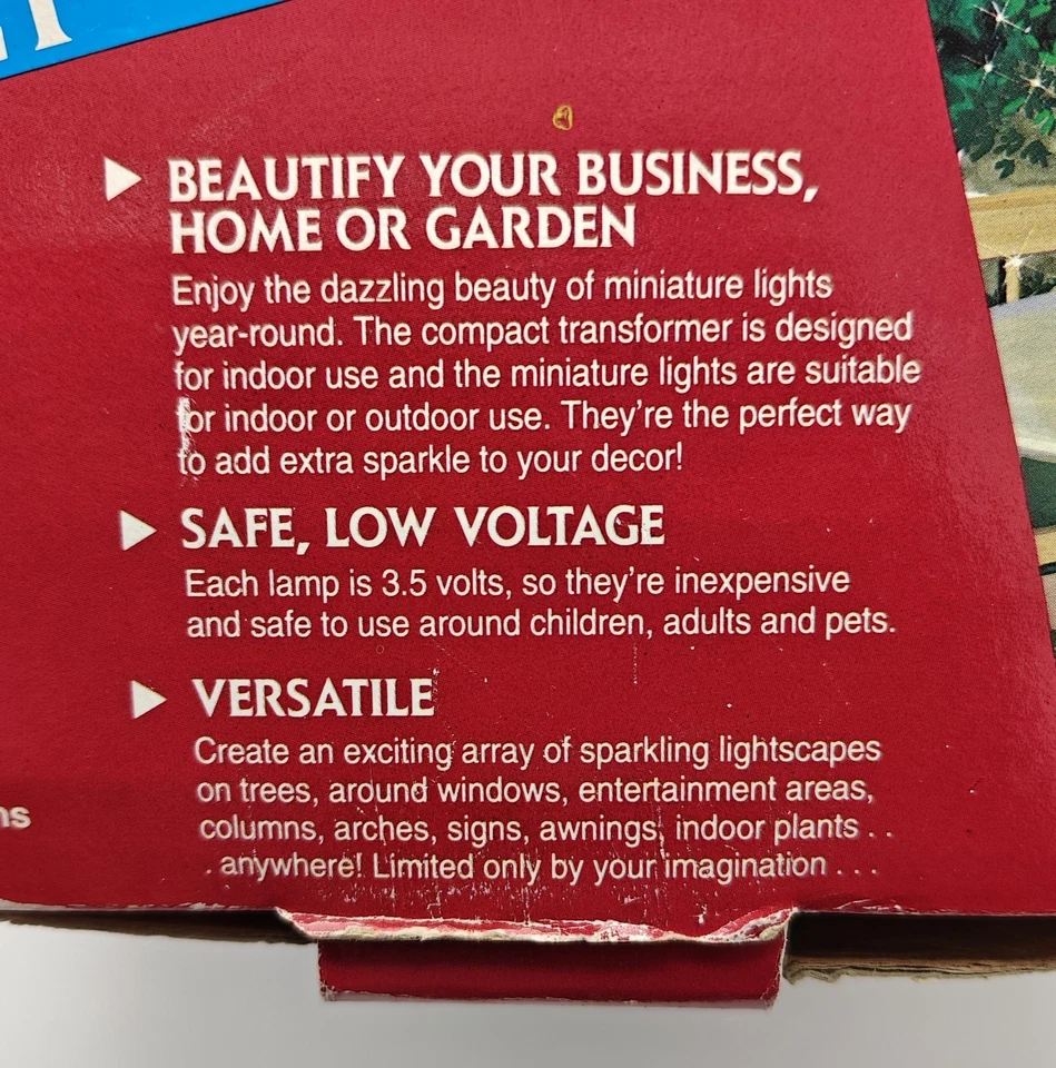 Винтажный лот из 2 INTERMATIC новый из старых запасов 100 крытый открытый праздник струнных инструментов света комплект - Изображение 4 из 4