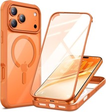 for Iphone 17 Pro Max Case 6.9" Full-Body Phone Case with Built-In Glass Screen