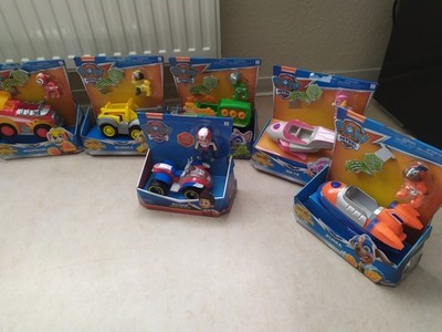 PAW PATROL Fahrzeuge MIGHTY PUPS marshall,rubbel,zuma,Rocky,Skype,ryder
