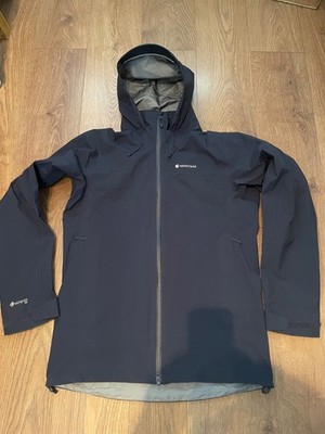 Montane Herren Phase Pro Gore-tex Pro Kapuzenjacke Gr. Large Blau Navy
