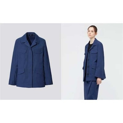 Uniqlo +J Jil Sander Navy Blue Utility Jacket and Trousers Suit Set Womens S