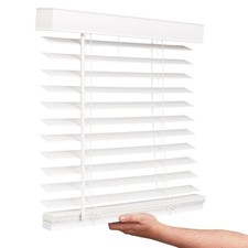 Lotus Windoware Lotus Windoware Cordless 2 Inch Faux Wood Blind Window Blinds