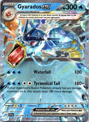 Gyarados ex 045/198 Double Rare Scarlet & Violet Pokemon Holo Near Mint