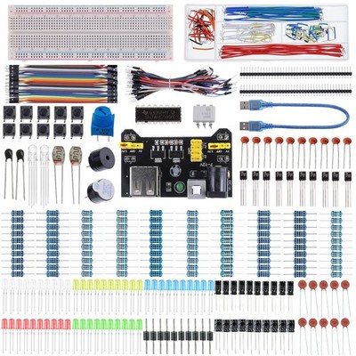 BOJACK 37 Werte 480 Teile Elektronik Komponenten Fun Kit mit Netzteil...