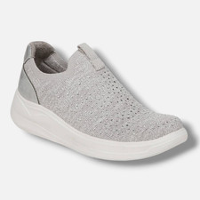 Bzees Women's Gray Twilight Washable Slip Ons Shoe Size 6.5M