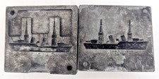 A.C. Gilbert Kaster Lead Mold Battle Ship