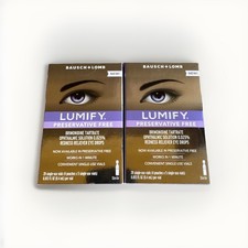 Lot of 2x Lumify Redness Reliever Eye Drops 20x2 40 Single Use Vials Exp 12/2026