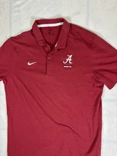 Alabama Crimson Tide Nike Dri Fit Solid Polo Men's L Short Sleeve CN7953-698