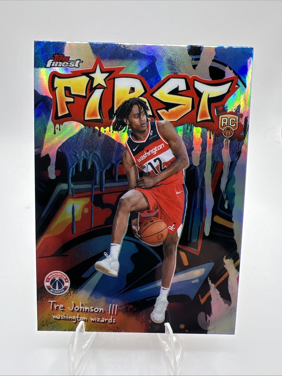 2025-26 Topps Finest - First Tre Johnson #F-6 Refractor (RC)