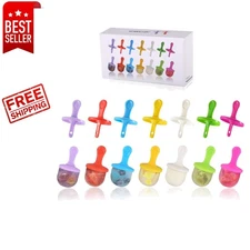 Creative 7-Color Silicone Ice Pop Molds Set - Perfect for DIY Summer Fun