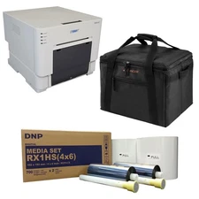 DNP DNP DS-RX1HS Compact Event Photo Booth Portrait Printer Essential Bundle wit