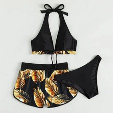 Women Padded Push Up Bikini Set Ladies High Waist Swimwear Swimsuit Bathing Suit